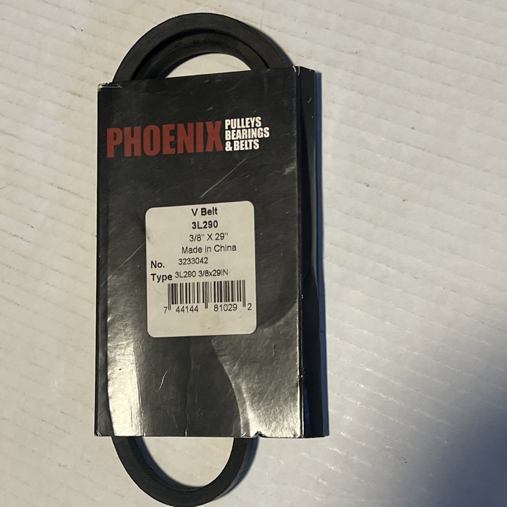 Phoenix 3L290 V-Belt 3/8 in x 29 in Industrial Drive Belt